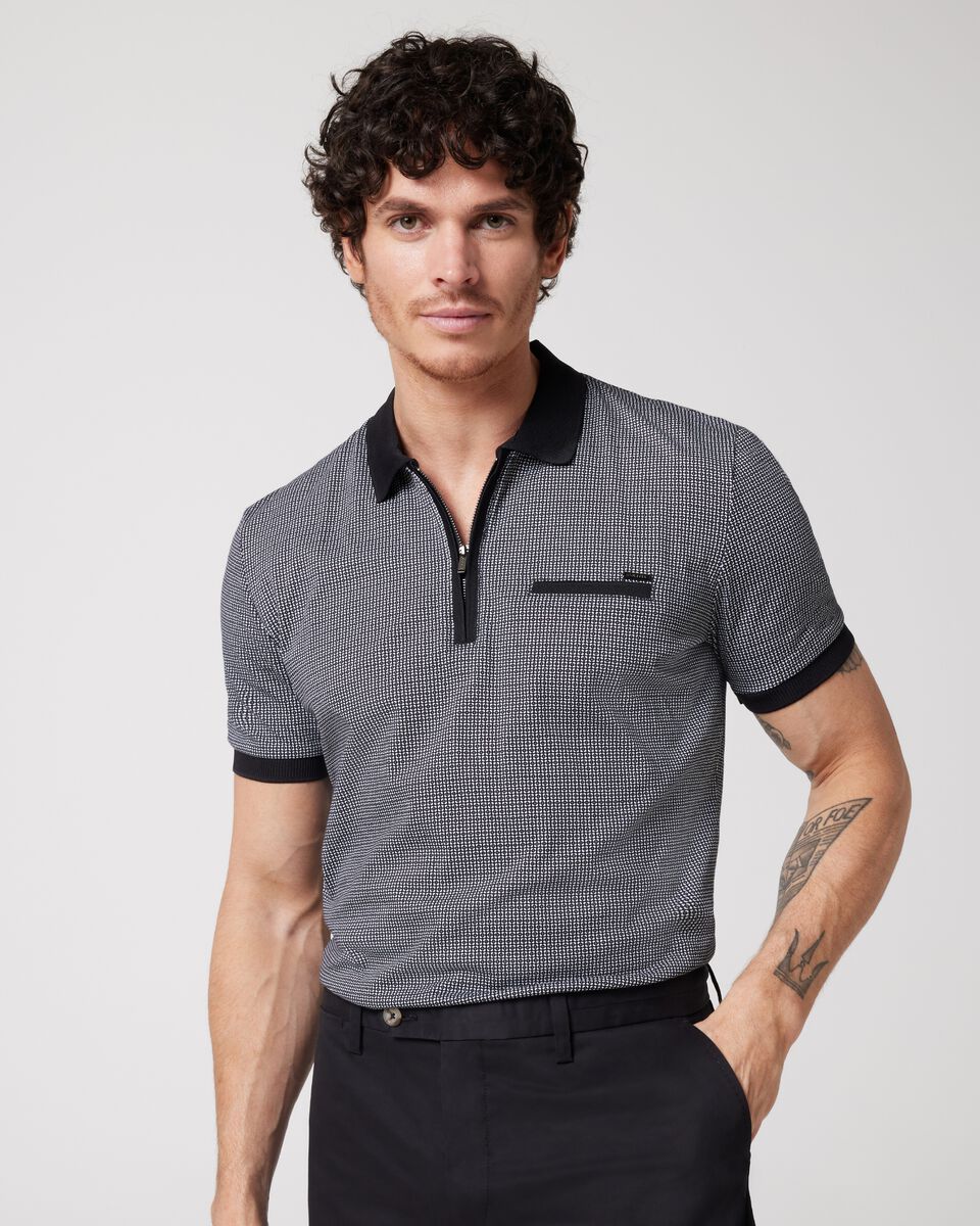 Geo Print Polo Shirt
